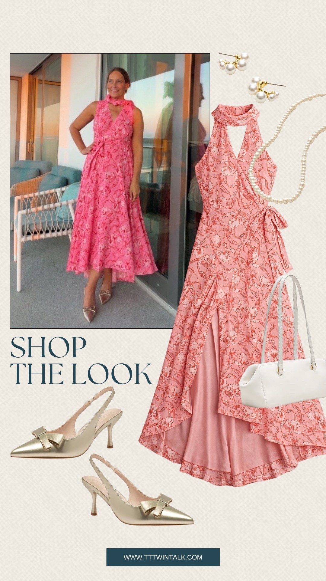 Recreate this look with a pink floral dress styled with pearl jewelry and gold heels for a spring dinner date. The mix of soft florals and classic accessories makes it easy to dress up without overthinking it. It’s a simple outfit that works for brunch, spring events, or anything in between.

#LTKgrwm #LTKootd #LTKdayinmylife