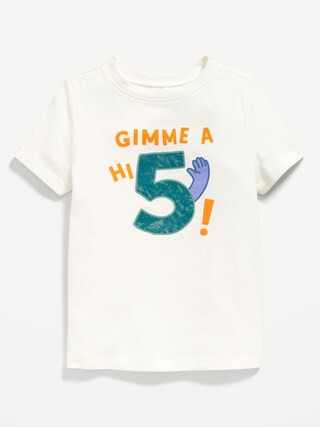 Short-Sleeve Unisex Birthday Graphic T-Shirt for Toddler | Old Navy (US)