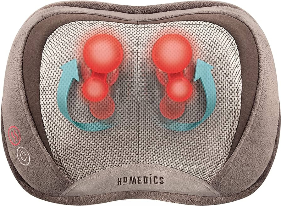 Homedics Back and Neck Massager, Portable Shiatsu All Body Massage Pillow with Heat, Targets Uppe... | Amazon (US)
