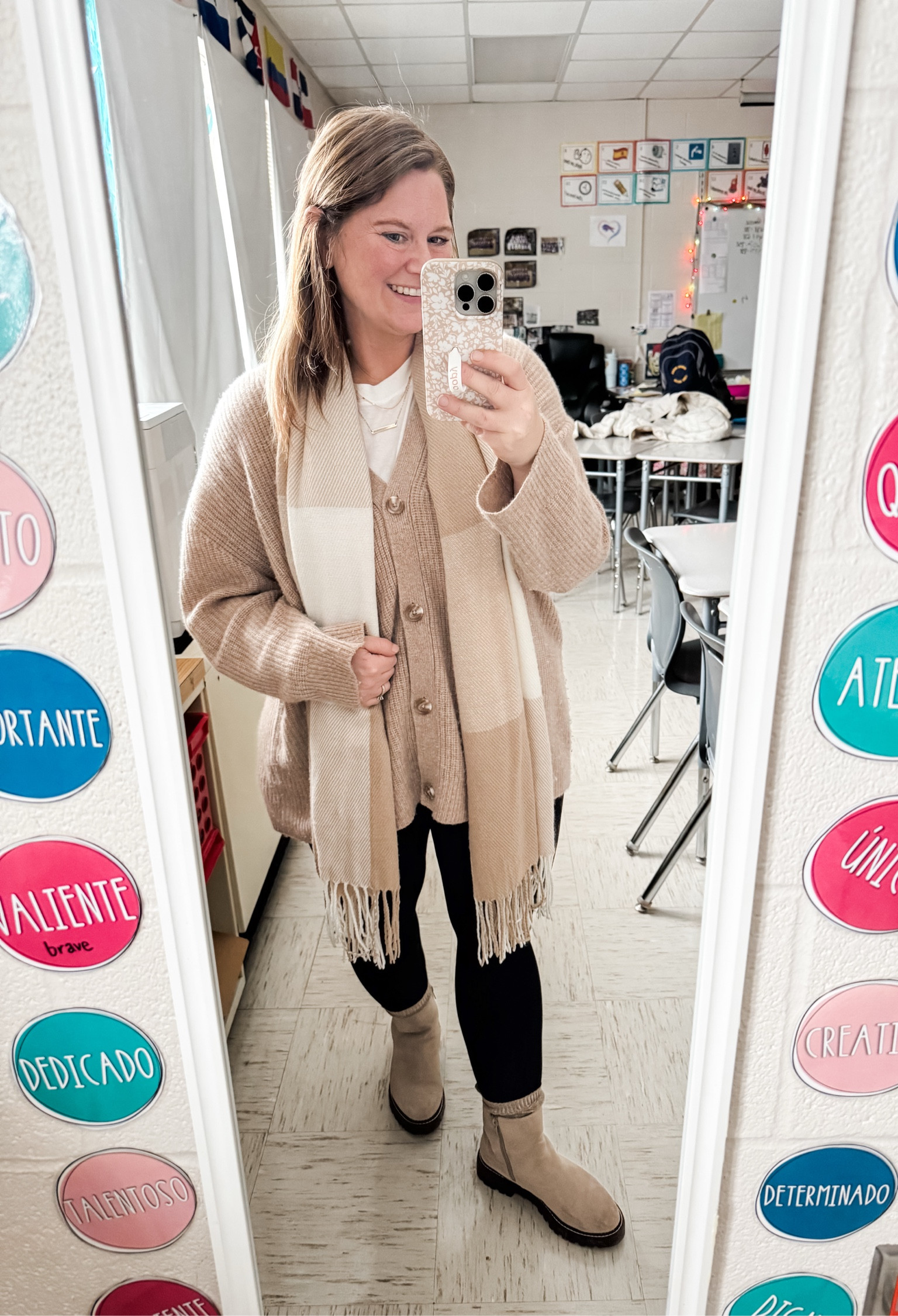 The coziest teacher outfit for a snowy day!

Medium in the sweater.  Large in leggings  

#LTKMidsize #LTKFindsUnder50 #LTKSeasonal