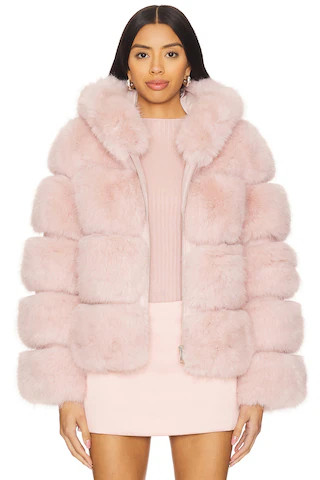 Adrienne Landau The Landau Hoodie in Rose Elegance from Revolve.com | Revolve Clothing (Global)