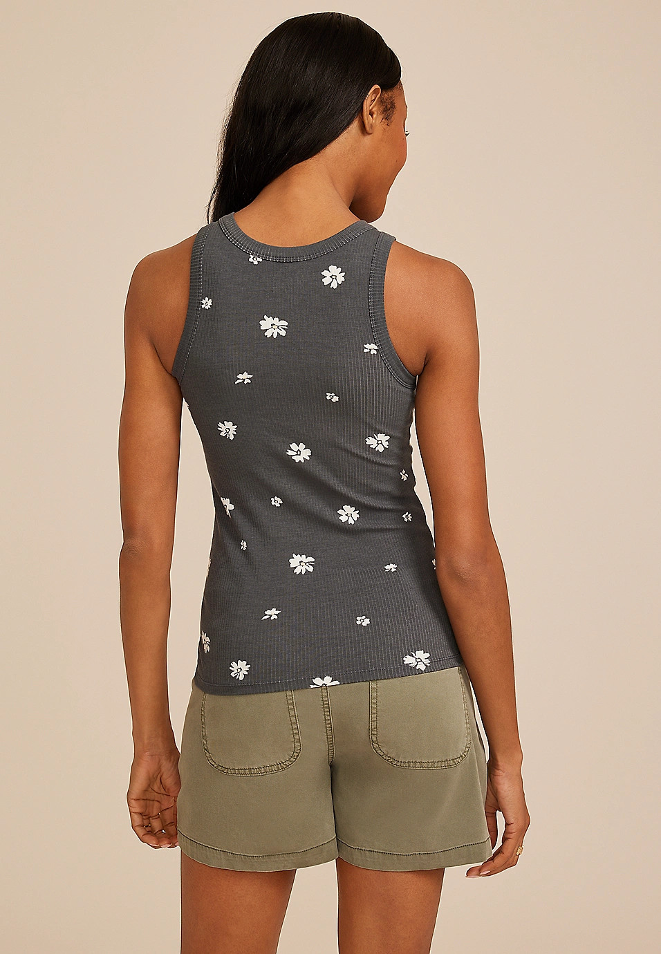24/7 Floral Highline Tank Top | Maurices