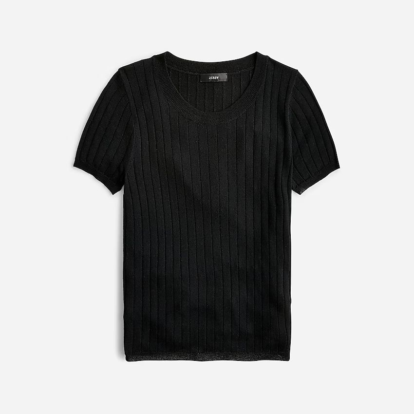 Silk-cashmere cropped T-shirt | J.Crew US