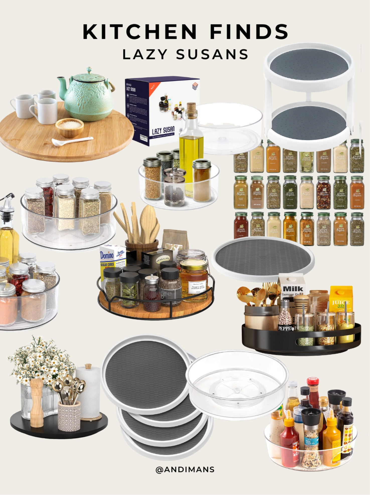 My favorite finds for your kitchen organization using lazy Susan’s!

#LTKhome #LTKGiftGuide #LTKunder100