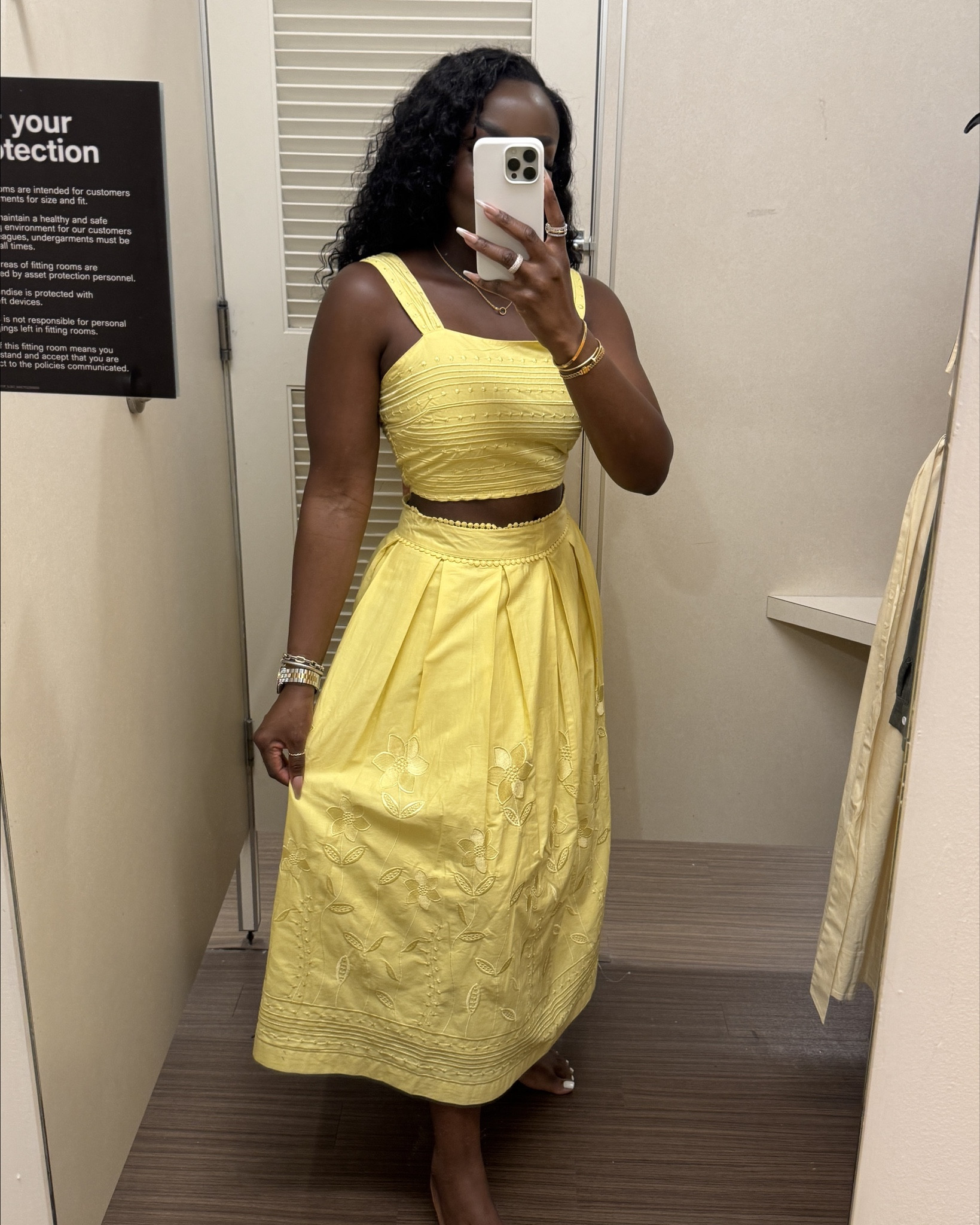 Here is a butter yellow two-piece summer outfit that I found at Macy’s. I love how fun and flirty this is. Wearing an 8 in the top and the bottom.

#LTKStyleTip #LTKFindsUnder100 #LTKSummerEdit
