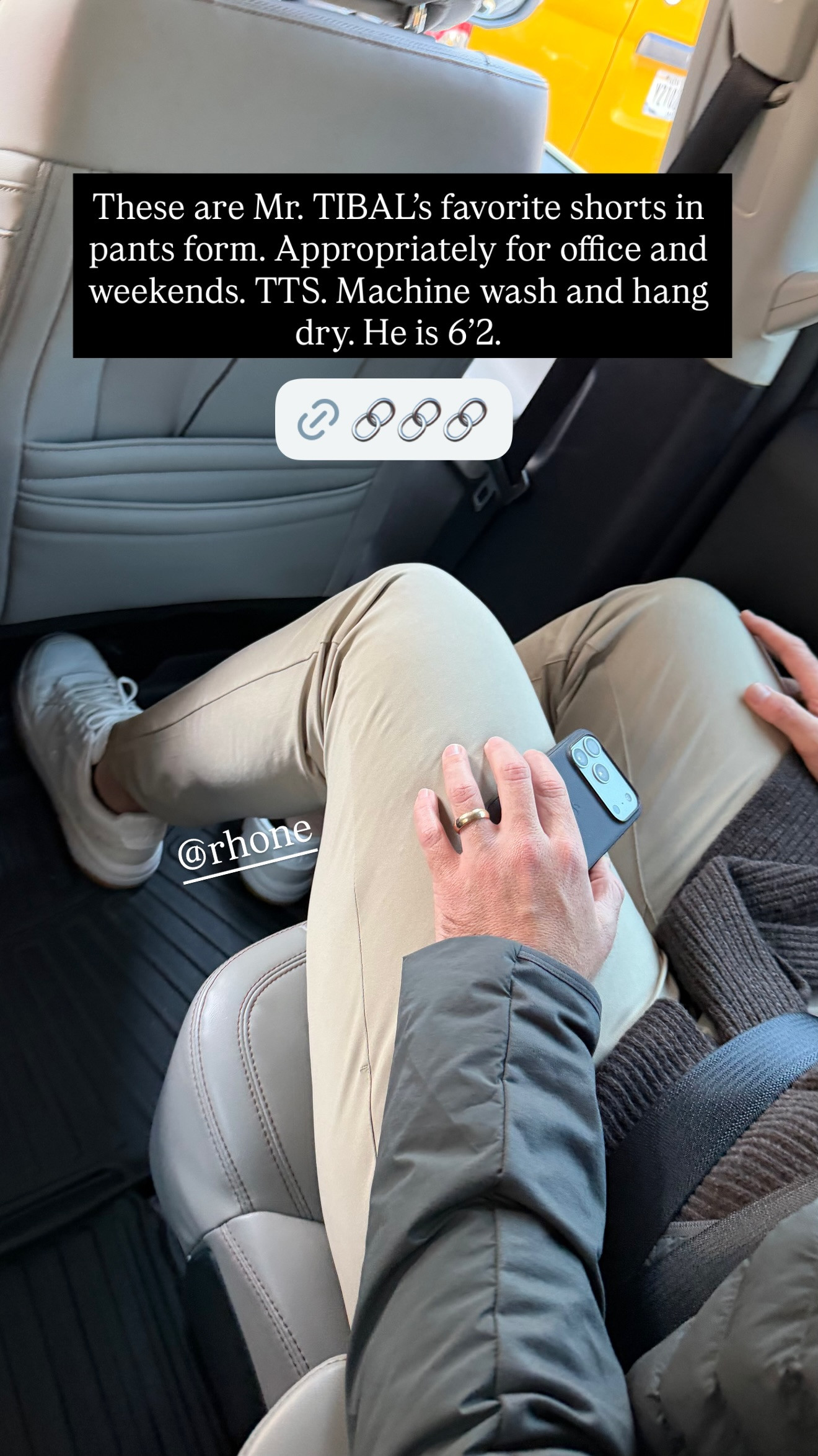 Mr. TIBAL's favorite shorts in pants form 

 