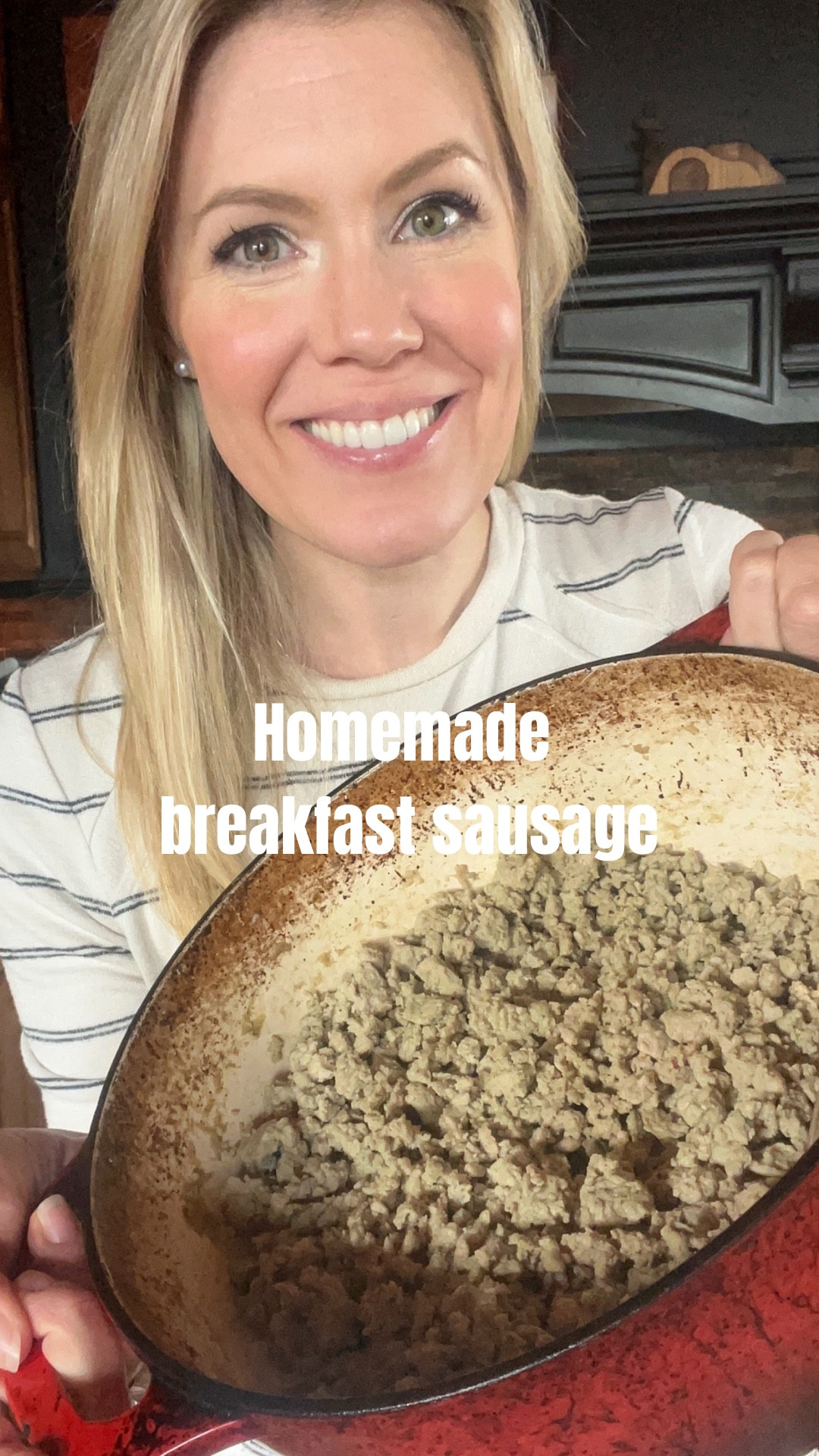 Homemade breakfast sausage seasoning blend: 
.
All spices need to be dried, because they are blended up in a blender. 
.
1/3 cup salt
1/8 cup garlic powder
1/3 cup sage
1/4 cup parsley
1/8 cup black pepper
1/8 cup oregano
1/8 cup coriander
1/8 cup thyme
1/8 cup nutritional yeast
1 Tbsp red pepper flakes (optional, add to your taste preference) 
.
Blend until it’s a fine powder. Store in an airtight container, it lasts for months on the shelf! Use 1 Tbsp per pound of meat. Add a little maple syrup to make it a maple breakfast sausage. 

#recipes 


#LTKKids #LTKHome #LTKFamily
