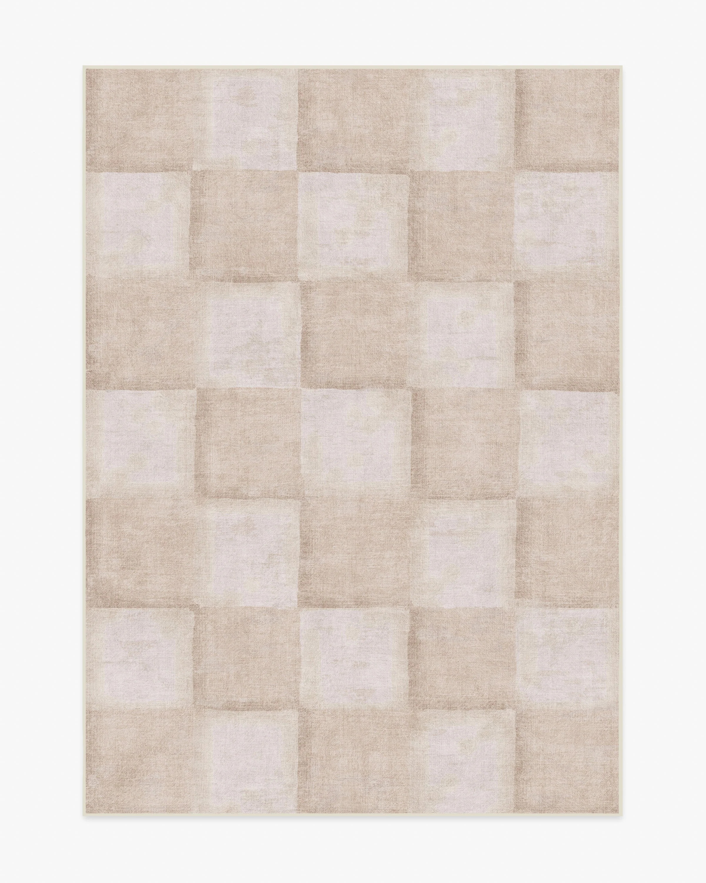 Hearth Check Neutral Rug | Ruggable