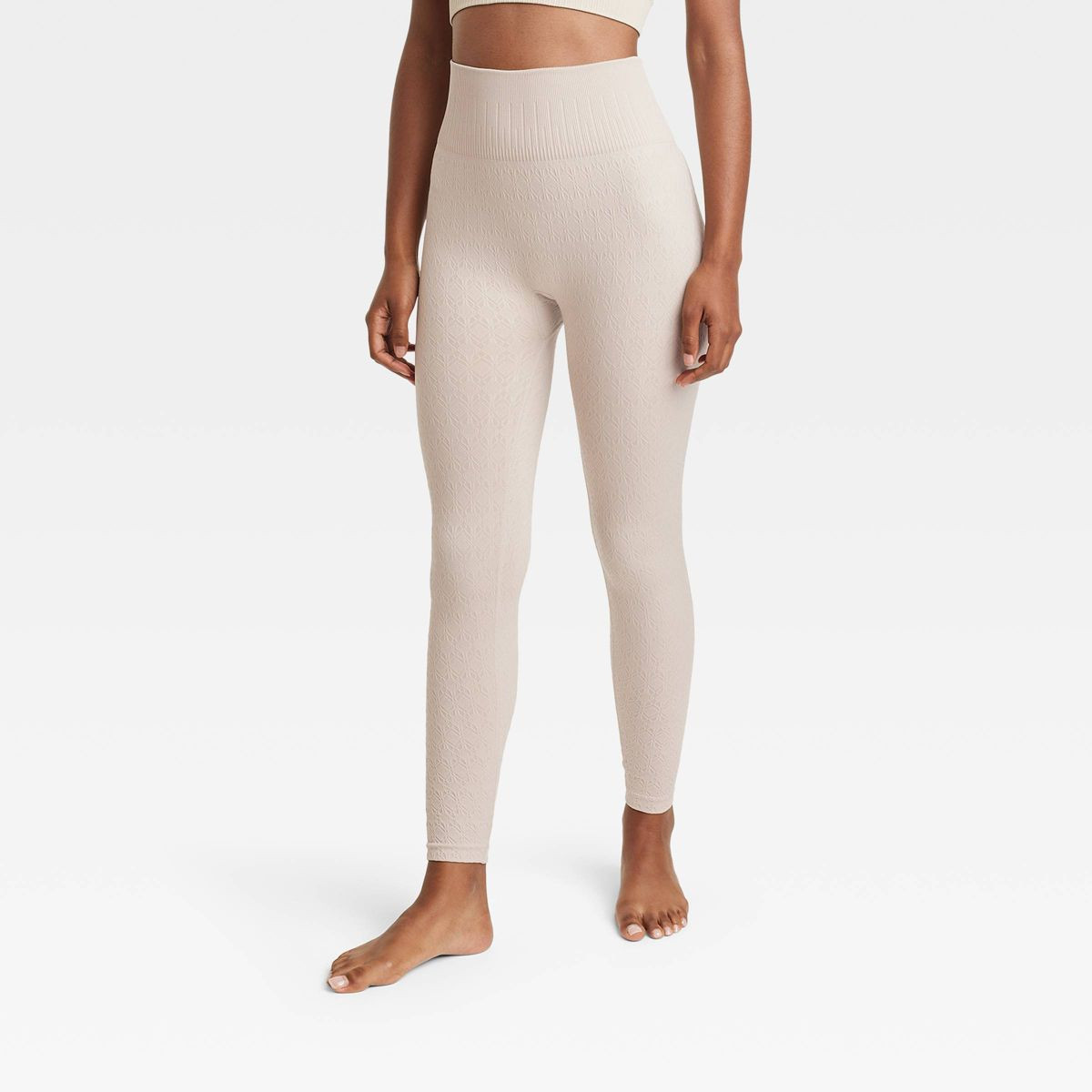 Women's High-Rise Textured Seamless 7/8 Leggings - JoyLab™ | Target