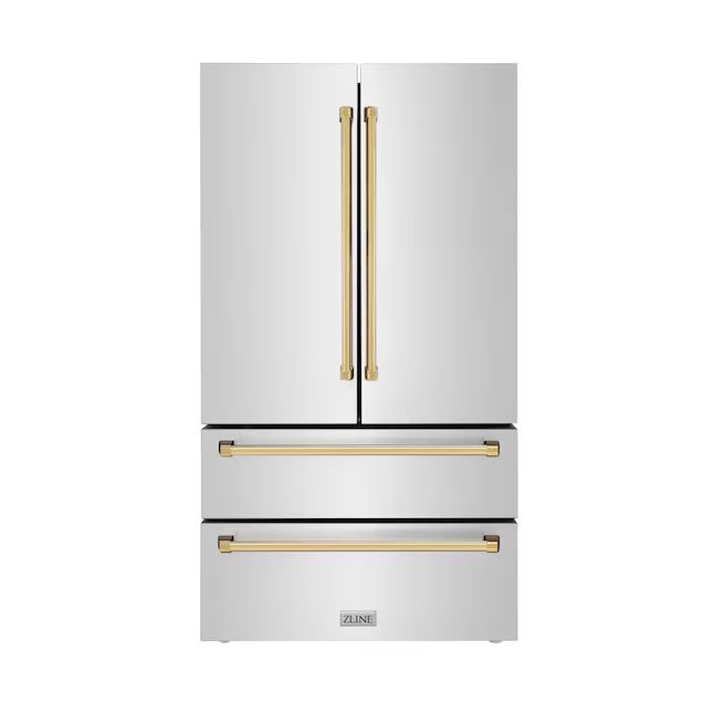 ZLINE KITCHEN & BATH Counter-depth 22.5-cu ft 4-Door French Door Refrigerator with Ice Maker and ... | Lowe's