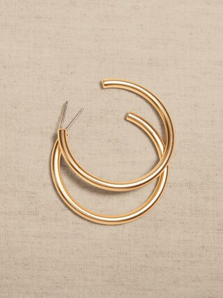 Medium Hoop Earrings | Banana Republic Factory