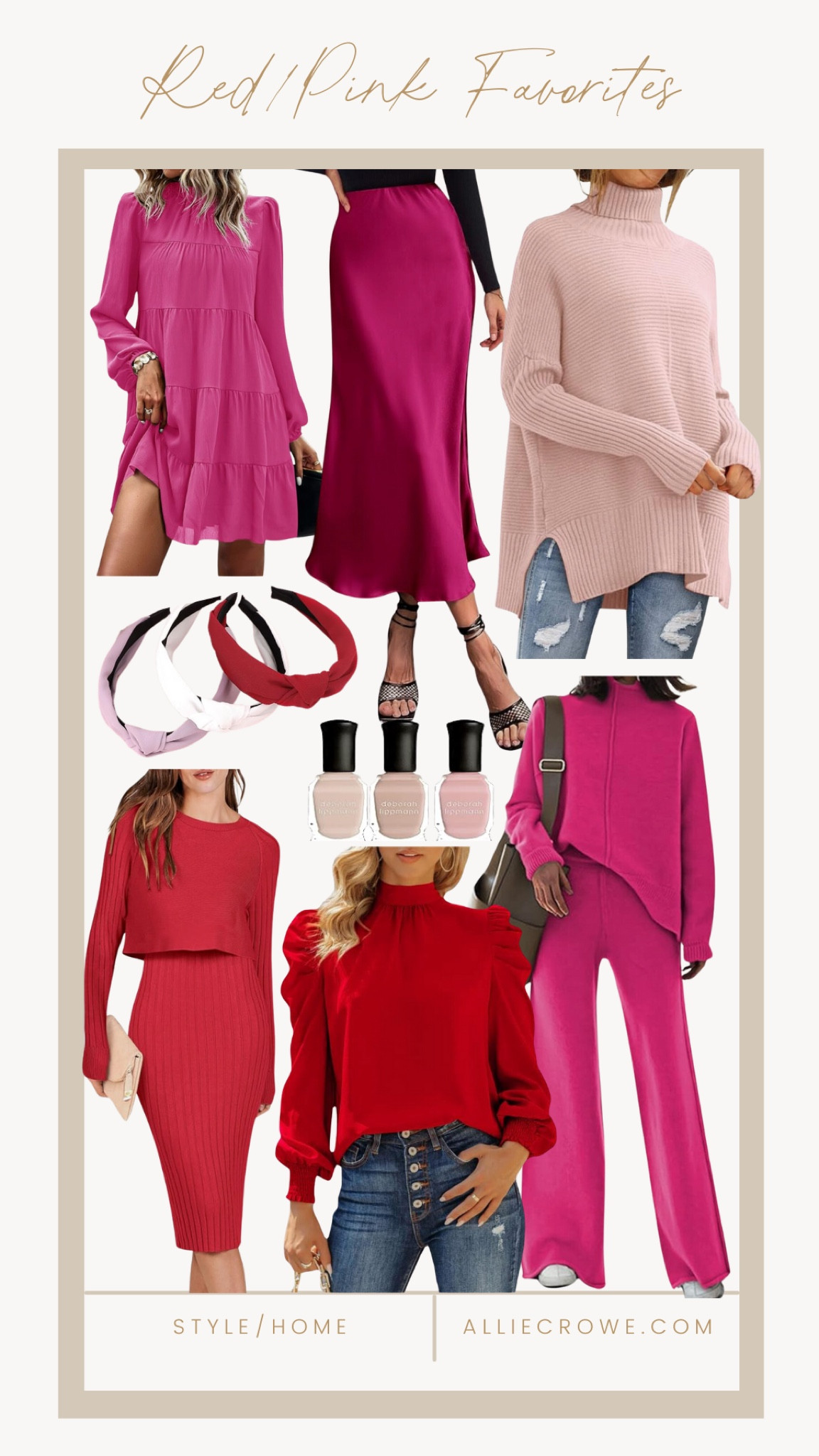 Red and pink favorites

Valentine's Day Inspo  Valentine's Day fashion  Red outfits  Pink outfits  Casual style  Casual fashion  Satin skirt  Dress  Sweater  Lounge set  Blouse  Nail Inspo  Headband  AllieCrowe  Farmhouse4010



#LTKSeasonal #LTKStyleTip