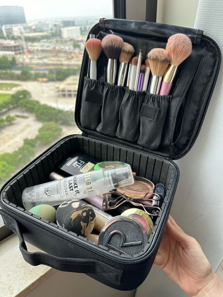 The BEST makeup bag! I love traveling with this makeup case because it has a spot for my brushes, a zippered section, and it's large enough to hold full size products. I also love that it is hard and structured to keep any of my makeup from cracking! Amazon find, and I'll link my other faves here!
..........
Amazon travel essentials Amazon finds Amazon makeup bag Amazon makeup case travel must haves best travel accessories makeup must haves makeup essentials beauty essentials travel makeup bag travel makeup case makeup under $20 beauty under $20 Amazon under $20 on the go makeup on the go mom life mom must haves makeup artist essentials TikTok finds beauty finds makeup finds travel mirror light up mirror Sephora sale Sephora looks makeup looks spring makeup summer makeup  spf makeup makeup with spf sunscreen makeup 

#LTKtravel #LTKbeauty #LTKsalealert