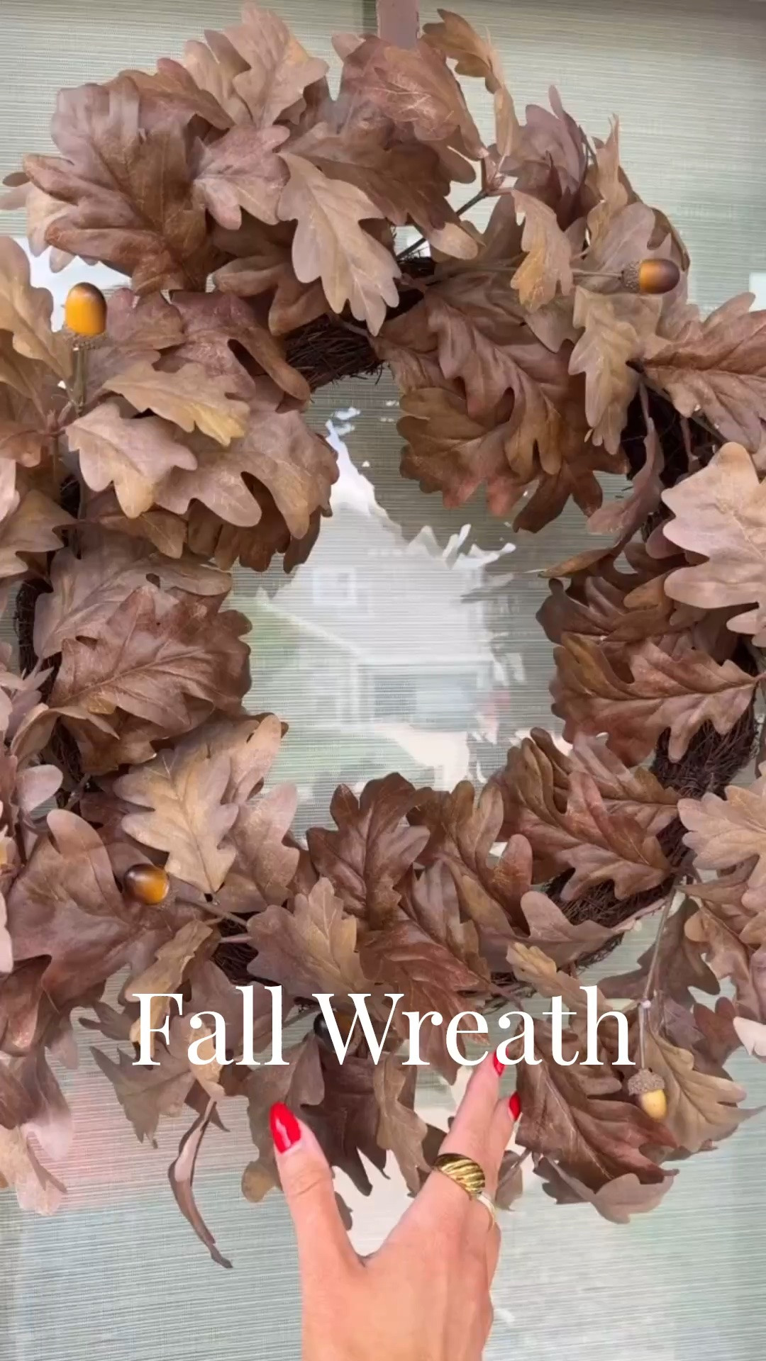 The woven mat anchors the fall wreath display, making the seasonal setup feel intentional and polished. From Target

#LTKHome #LTKSeasonal #LTKdayinmylife
