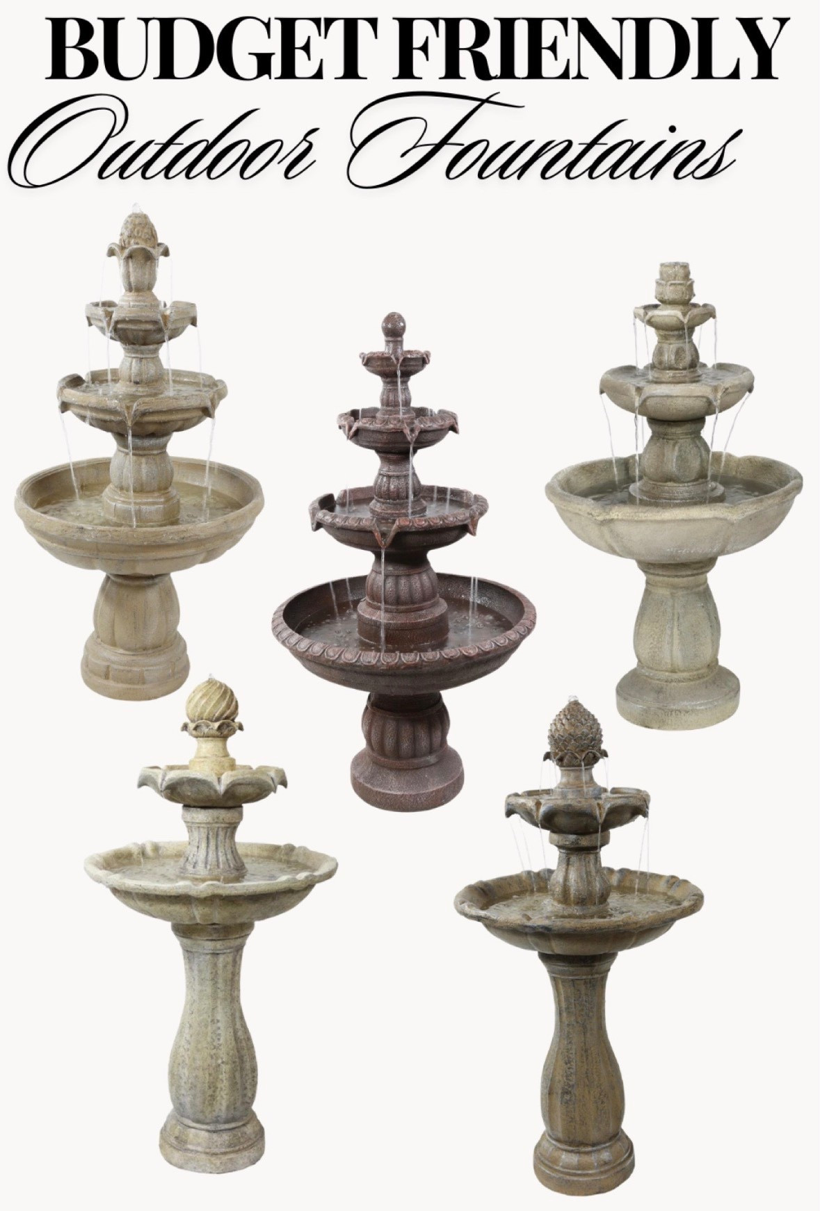 A fountain adds the most incredible ambient sound to your outdoor space! It’s my favorite thing about ours! XxV 



#LTKHome #LTKSeasonal #LTKSaleAlert
