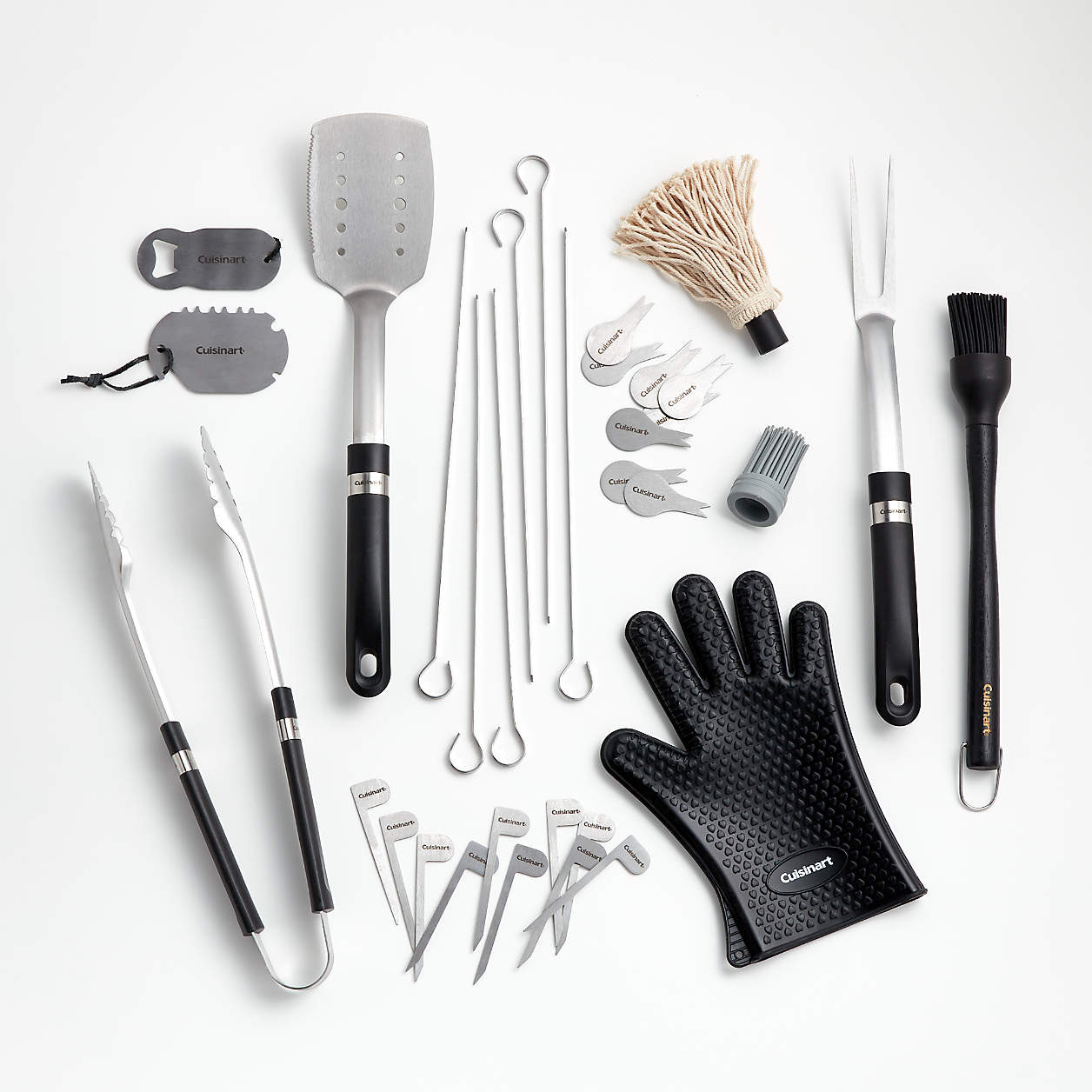 Cuisinart 36-Piece Backyard Barbecue Grill BBQ Tool Set + Reviews | Crate & Barrel | Crate & Barrel
