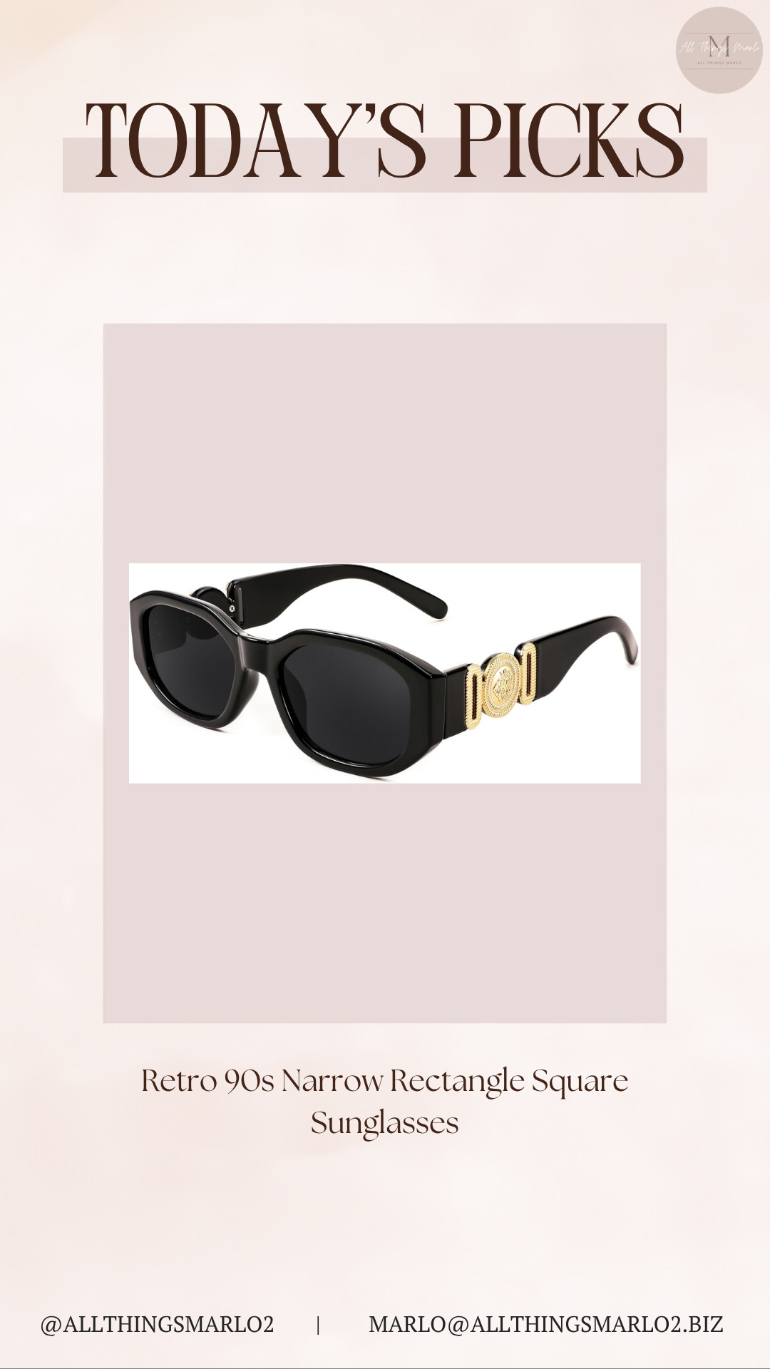 Retro 90s Narrow Rectangle Square Sunglasses 

 #LTKSeasonal #LTKWorkwear #LTKTravel