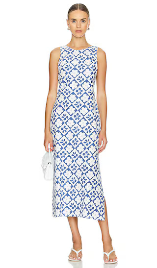 Vivi Dress in Blue & White Floral | Revolve Clothing (Global)