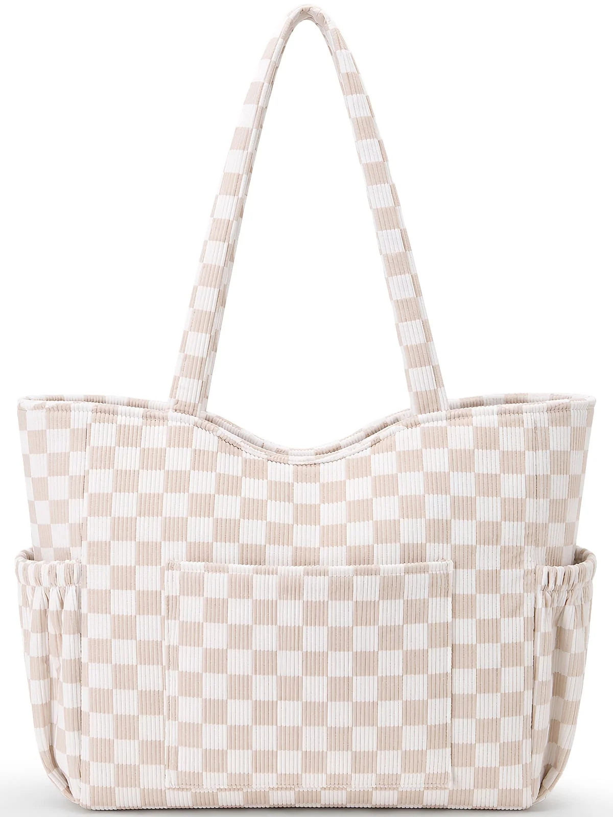 GYNKY Corduroy Tote Bag for Women Large Capacity Work Bag Weekender Duffle Bags with 6 Pockets Sh... | Walmart (US)