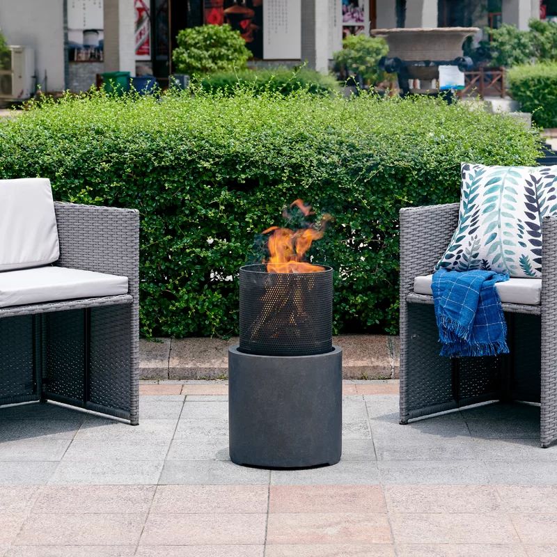 Delshire Polyresin Wood Burning Fire Pit | Wayfair Professional