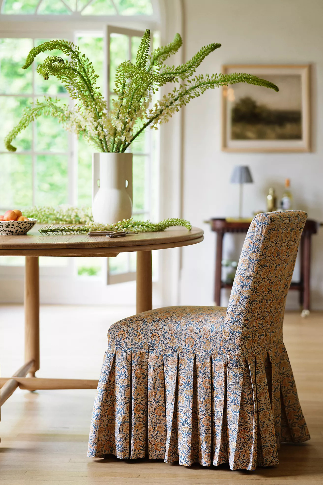 Layla Printed Ruffle Slipcover | Anthropologie (US)