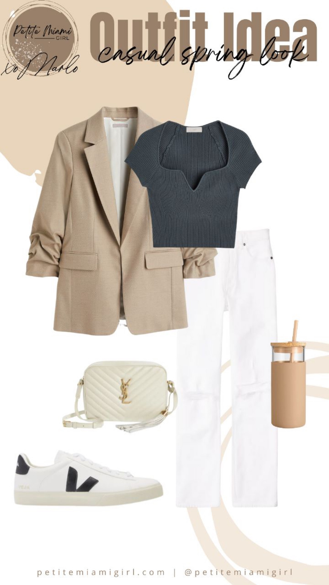 A casual look, dressed up by adding a blazer . 

#LTKstyletip #LTKSeasonal #LTKsalealert