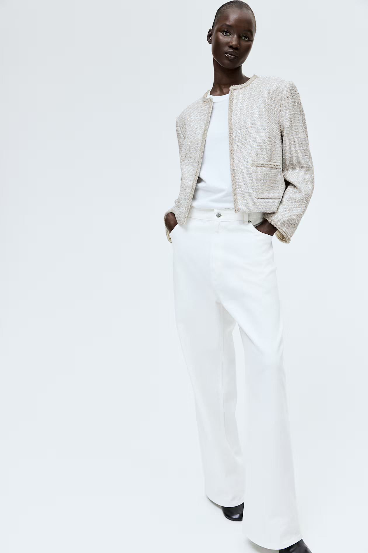 Textured-weave jacket | H&M (DE, AT, CH, NL, FI)