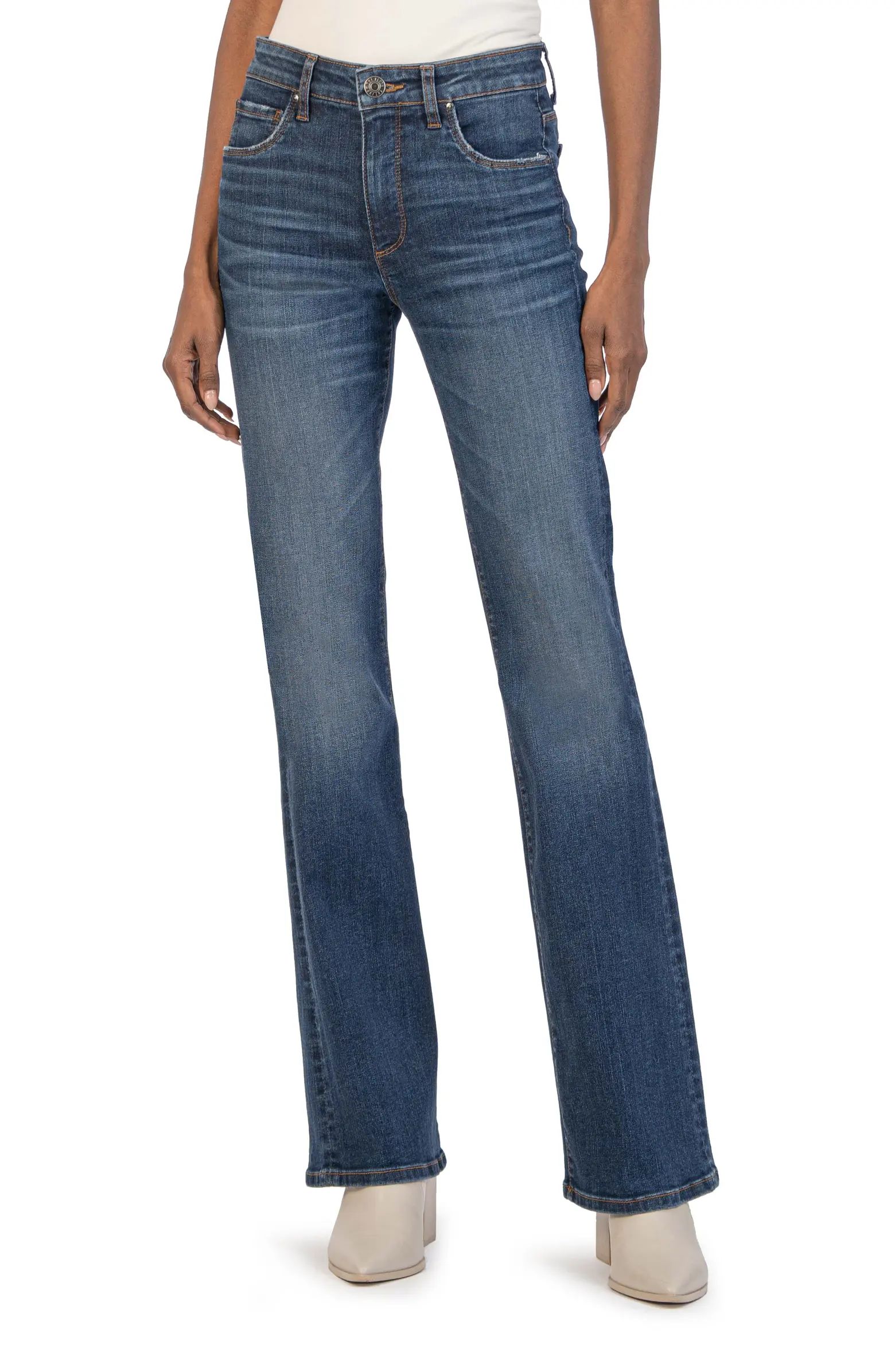 KUT from the Kloth Ana Fab Ab High Waist Wide Leg Jeans | Nordstrom | Nordstrom