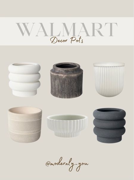 Walmart selection of indoor/outdoor decor pots for this spring season! 

#walmartfinds
#walmarthome