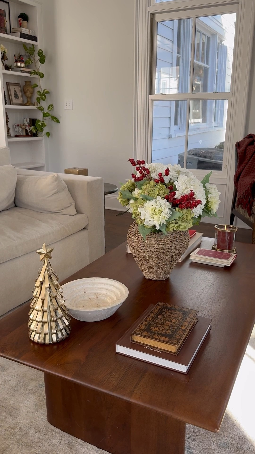 Traditional Christmas decor in our family room 🎄I love mixing antiques and collected pieces with classic holiday decorations to make this space feel warm, cozy, and lived-in.

#LTKHoliday #LTKSeasonal #LTKHome