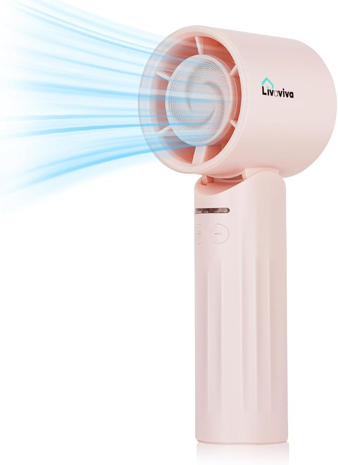 Handheld fan, adjustable blowing angle, mini portable turbo fan, USB Type-C rechargeable, infinit... | Amazon (US)
