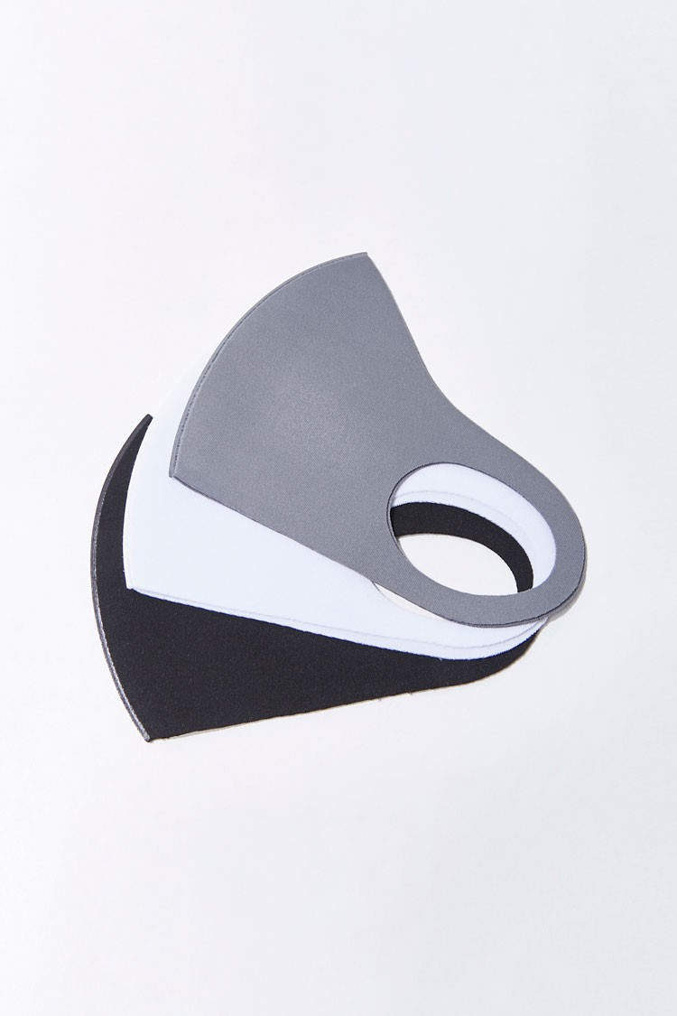 Scuba Knit Face Mask in Black | Forever 21 (US)