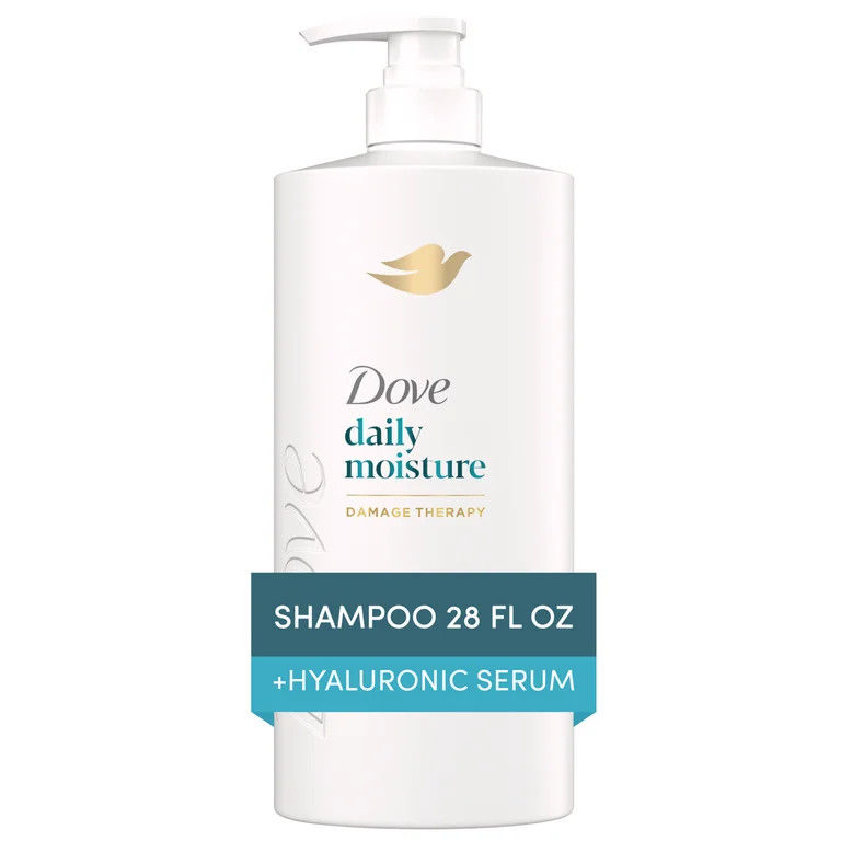 Dove Daily Moisture Shampoo for Smoothness, with Hyaluronic Acid, 28 oz | Walmart (US)
