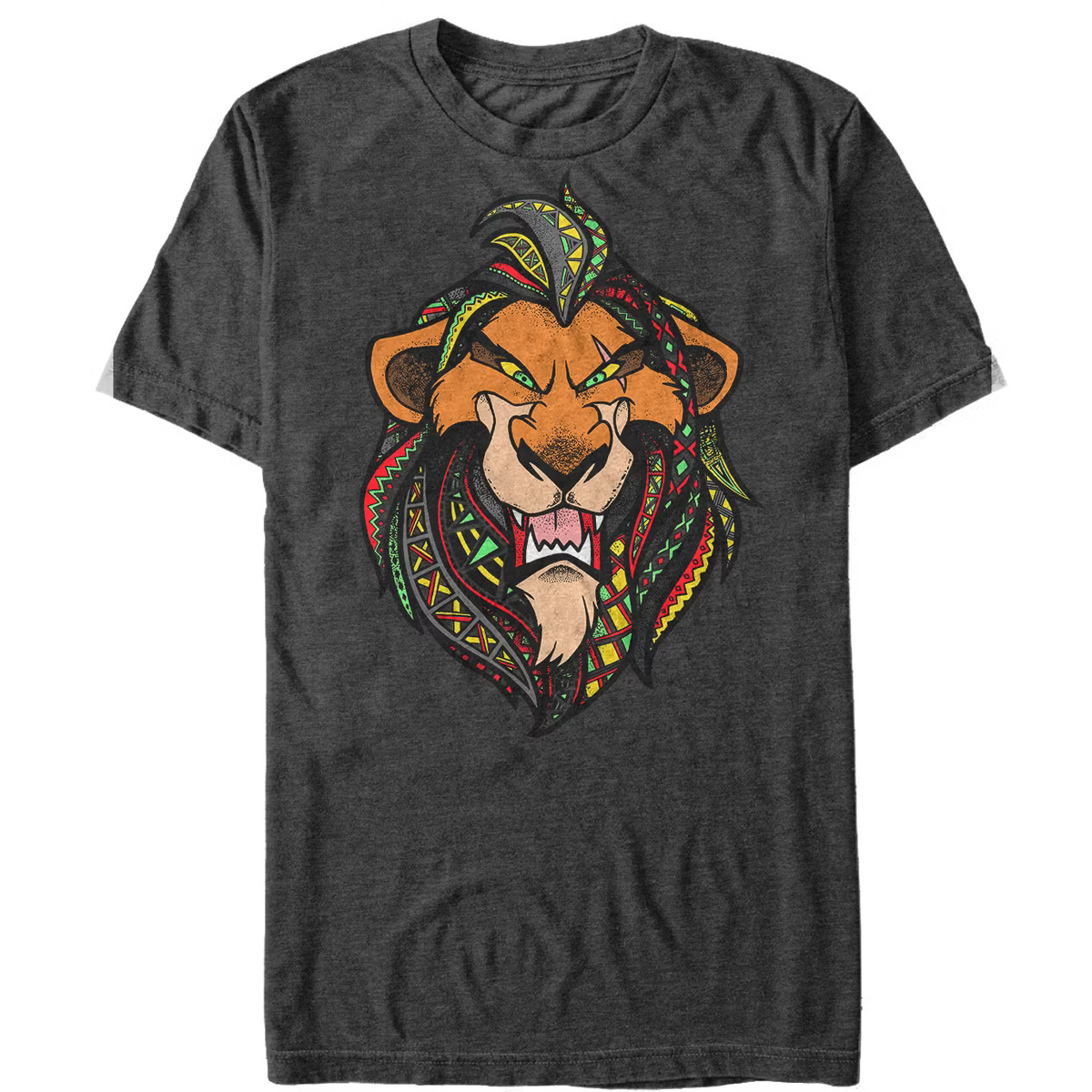 Men's Lion King Artistic Roar Scar Decorative Lions Mane T-Shirt | Target