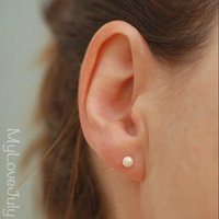 Pearl Stud Earrings - & Gold Stud Earrings, Freshwater Post Earrings, Post Ball Earrings, Stud Earrings | Etsy (US)