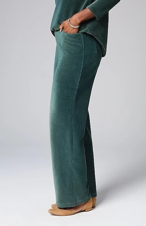Pure Jill Corded-Velour Wide-Leg Pants | J. Jill