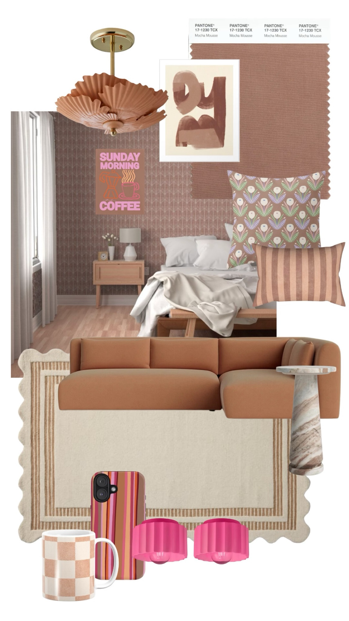 Pantone just launched their 2025 a color of the year and our wallpaper collection (Rossi Pine Stoneware shown here) is so perfect on this color story! Paired with some deco fun pieces and popping the bright pink accents makes for a fun play on subtle tones  

#LTKStyleTip #LTKGiftGuide #LTKHome