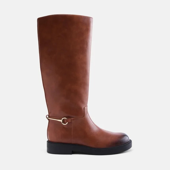 Scenario Women's Tall Faux Leather Riding Boots | Walmart (US)