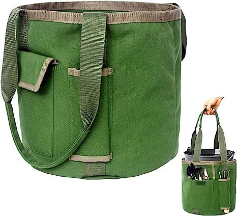 Garden Tools Bucket Bag - Gardening Organizer Tote for Women with Pockets, Personalized Great Stu... | Amazon (US)