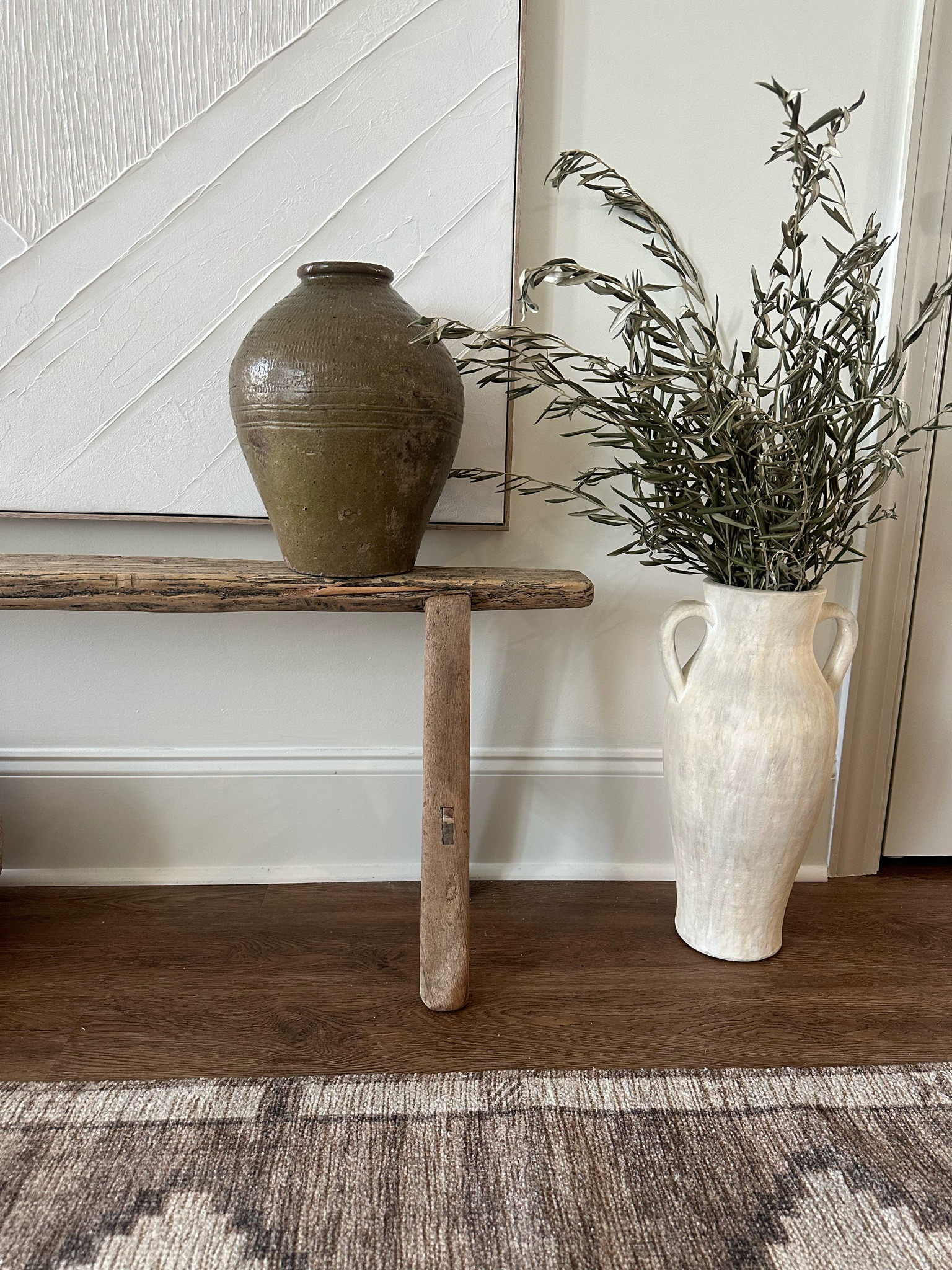 Vintage olive jar, vintage vase, and olive stems!

Vase, olive stems, vintage, bench, entryway , entryway bench, art 

#LTKHoliday #LTKSeasonal #LTKhome