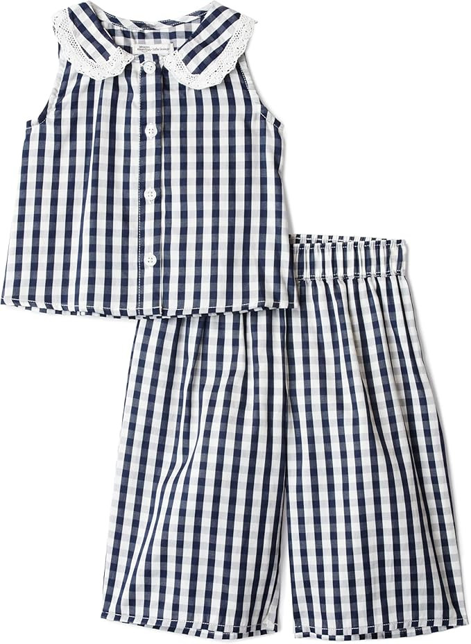 Amazon Essentials x Sofia Grainge Toddlers and Baby Girls' Cotton Sateen Sleeveless Top and Pants... | Amazon (US)