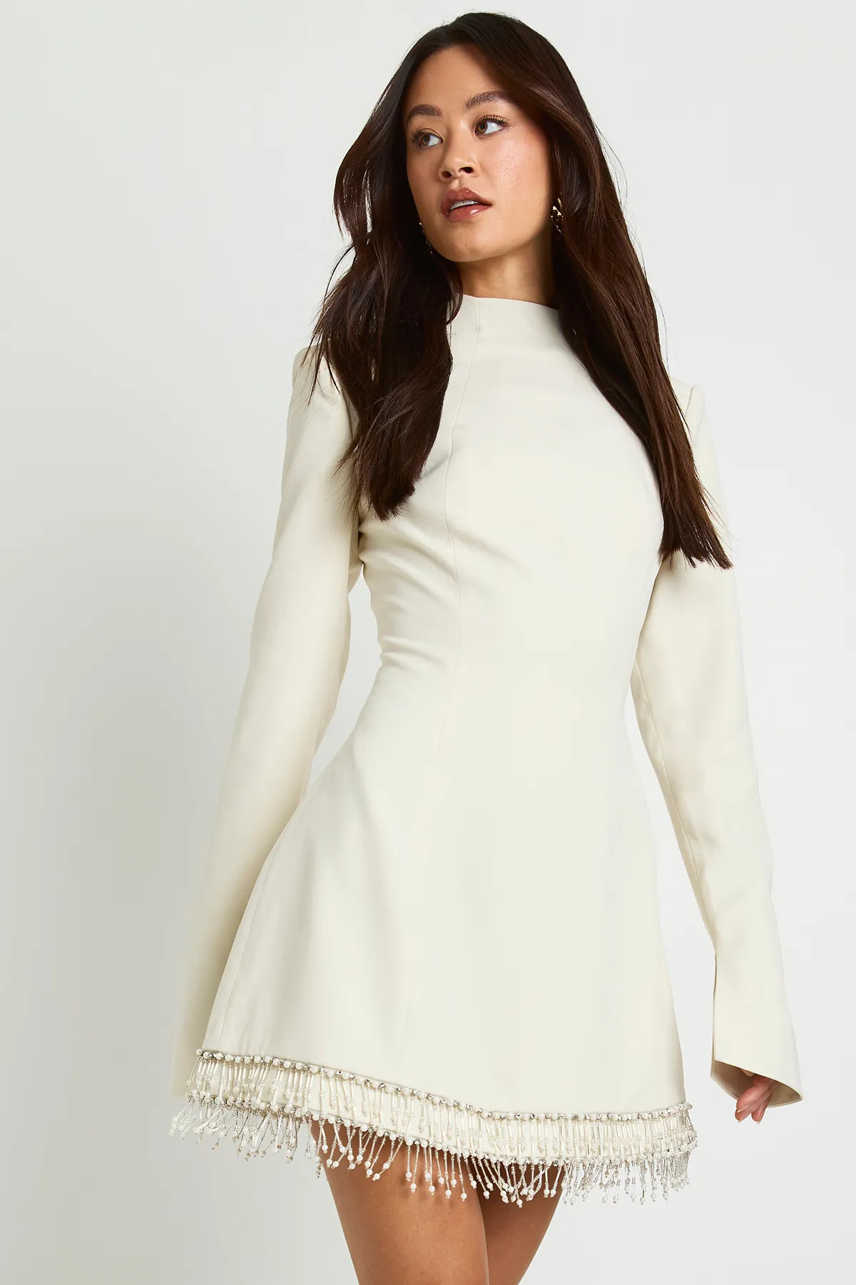 Tall Grown On Neck Trim Hem Shift | Boohoo.com (UK & IE)