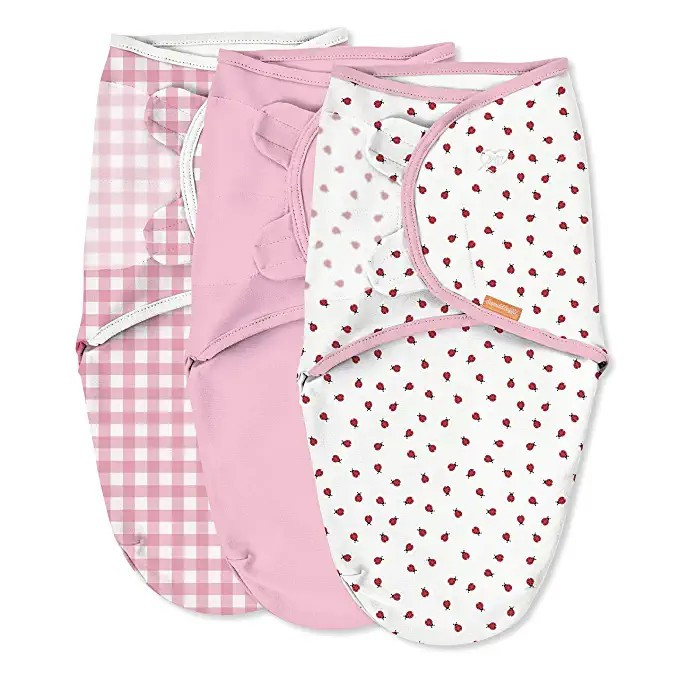 SwaddleMe Original Swaddle – Size Small/Medium, 0-3 Months, 3-Pack (LadyBug Picnic) | Amazon (US)