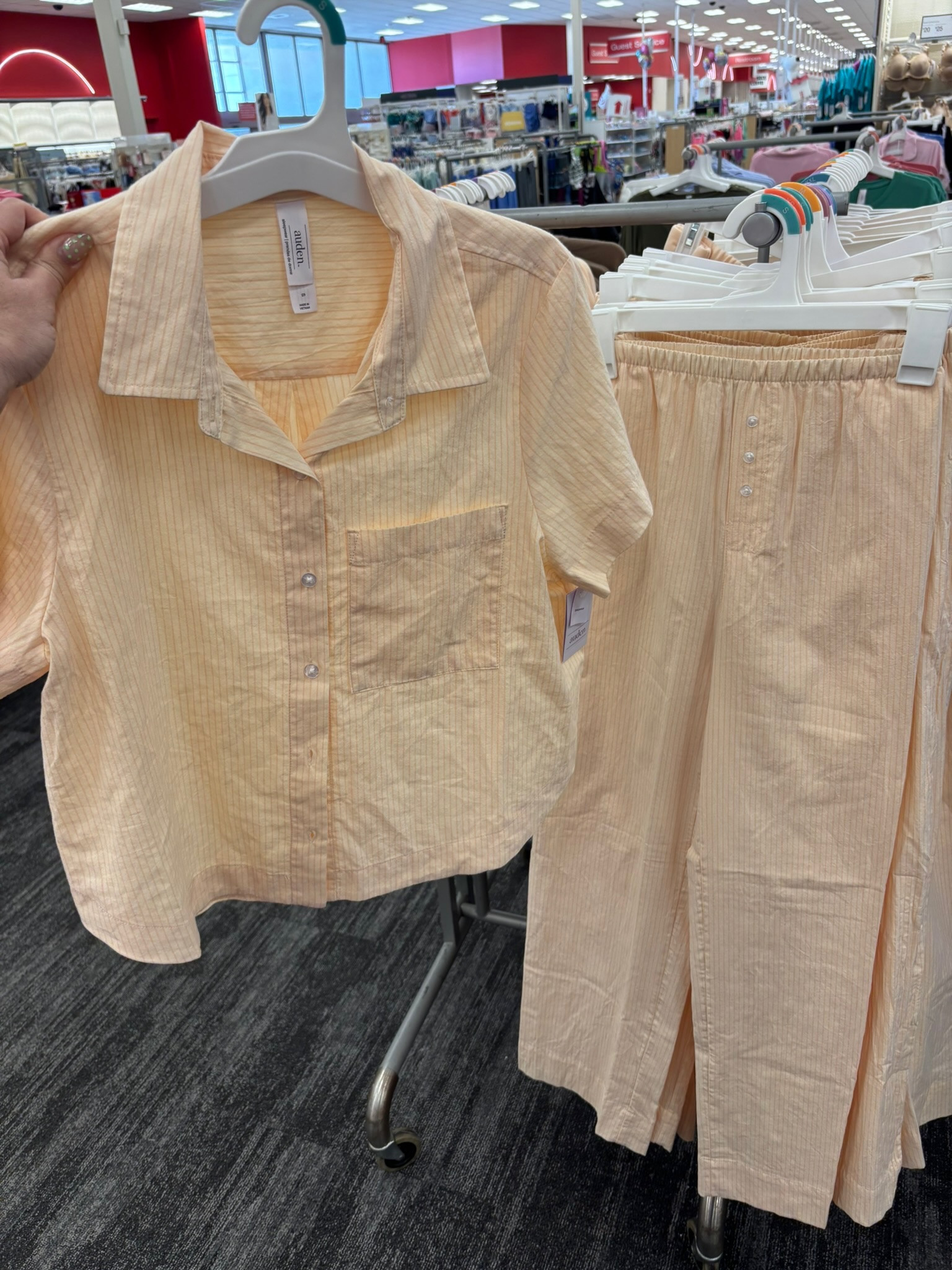 The cutest lightweight PJ set! ☁️🤍
Breathable, comfy & This soft peach color is everything for spring! 🍑✨ you might be able to getaway with wearing this out!😅

Sleep, pajamas, pjs, @Target 

#LTKmomlife #LTKSeasonal