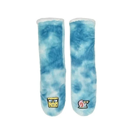 Nickelodeon SpongeBob Womens 1-Pack Slipper Sock Shoe Size 4-10 | Walmart (US)