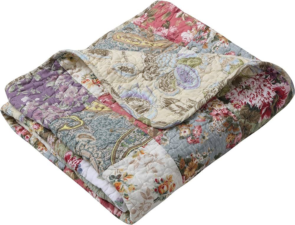 Greenland Home Blooming Prairie Quilted Patchwork Throw | Amazon (US)
