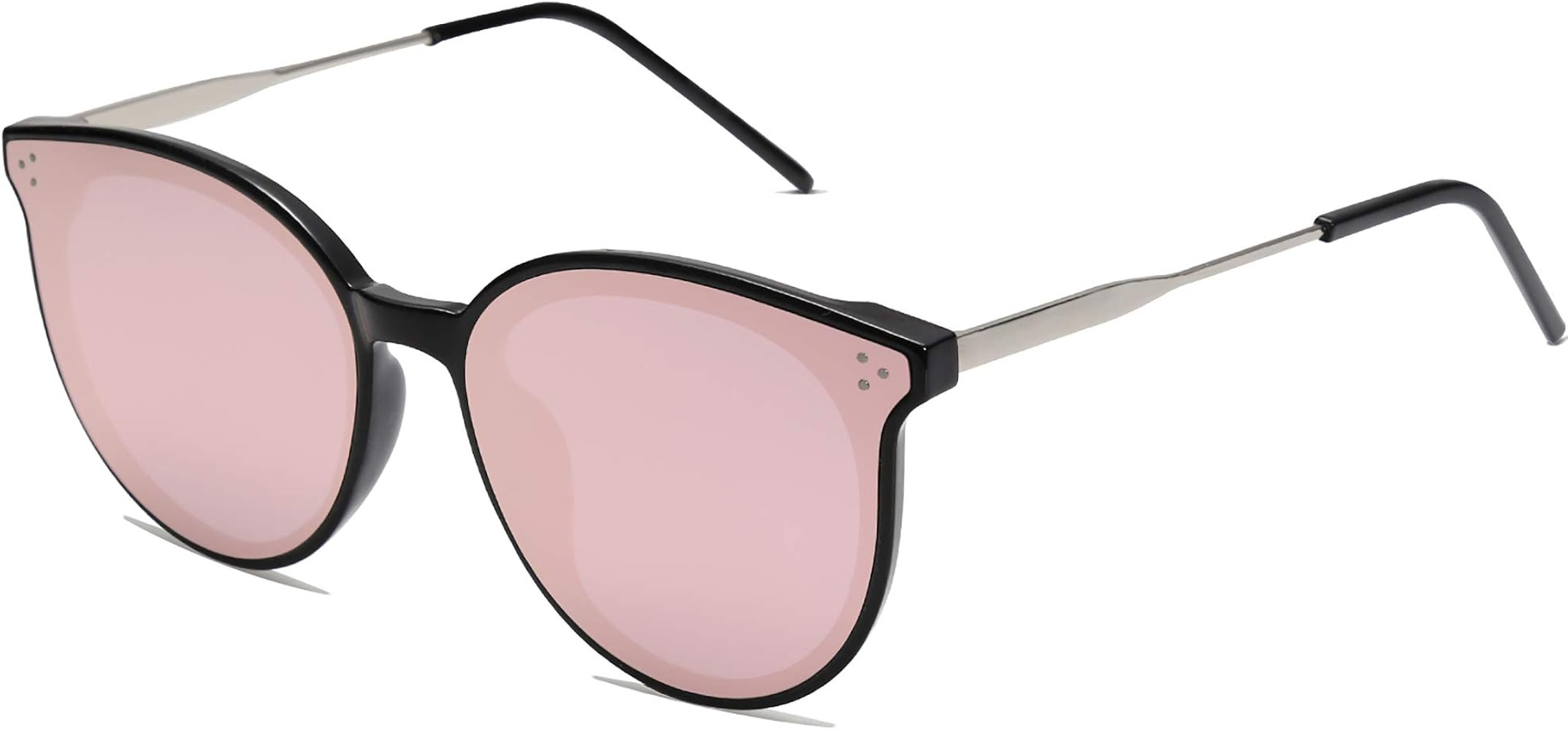 SOJOS Retro Round Sunglasses for Women Classic Trendy Oversized Frame Sunnies SJ2068 | Amazon (US)