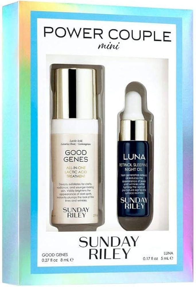 Sunday Riley Mini Power Couple Travel Kit, 0.4 fl. Oz | Amazon (US)