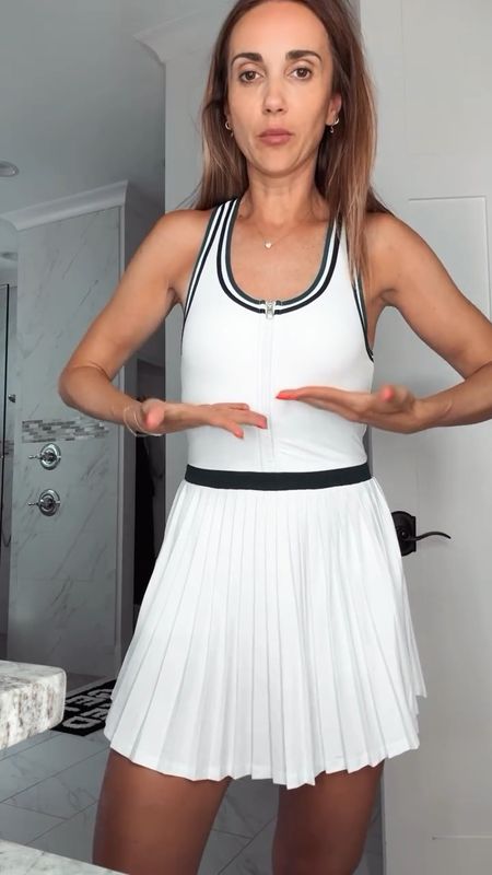 Varley tennis 🎾 dress, I’m in xs (I could have done S) 