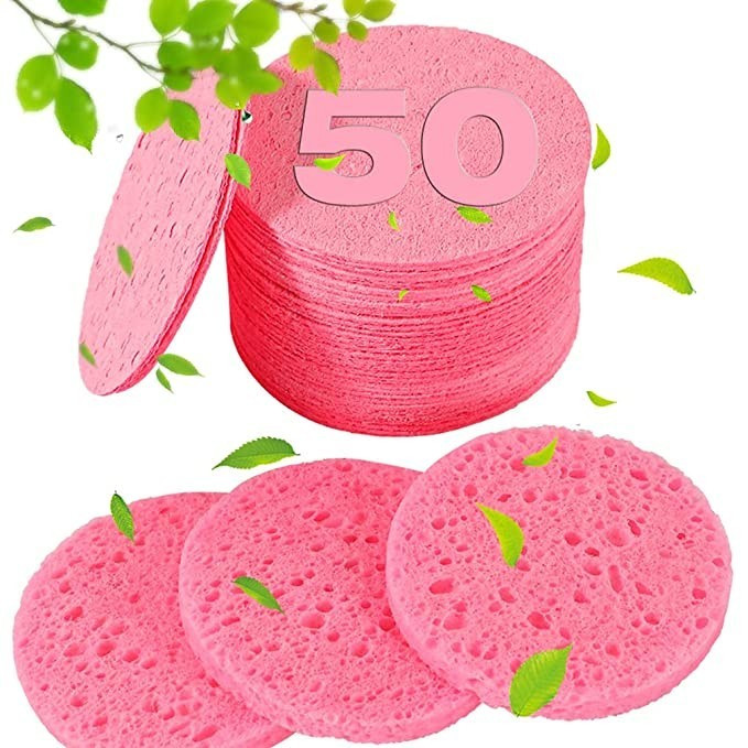Amazon.com : 50-Count Compressed Facial Sponges for Estheticians- 100% Natural Cellulose Face Spo... | Amazon (US)